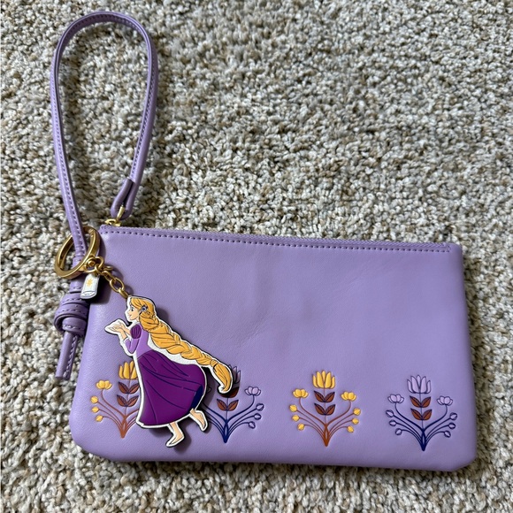 Vera Bradley Handbags - Vera Bradley Rapunzel Disney Knotted wristlet and Rapunzel leather keychain